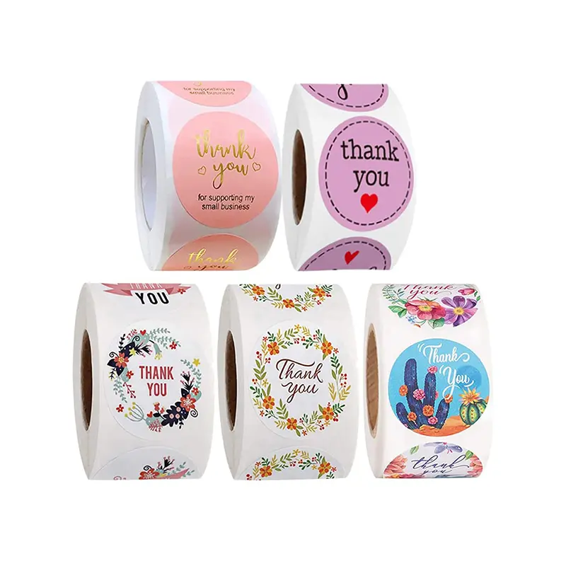 High Performance Red Wine Label -
 Factory price self adhesive sticker thank you packaging label sticker – Sailing