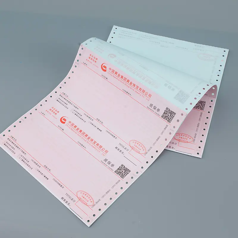 Custom 3plys carbonless paper a4 computer forms