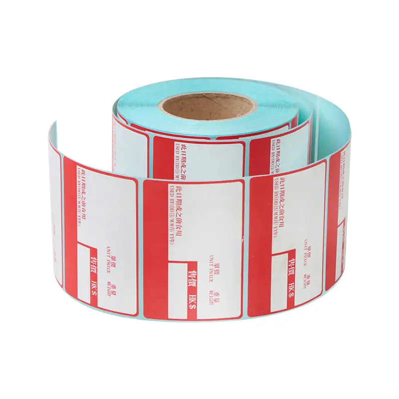 Custom Printed Weigh Scale Labels Barcode Printing For Sale