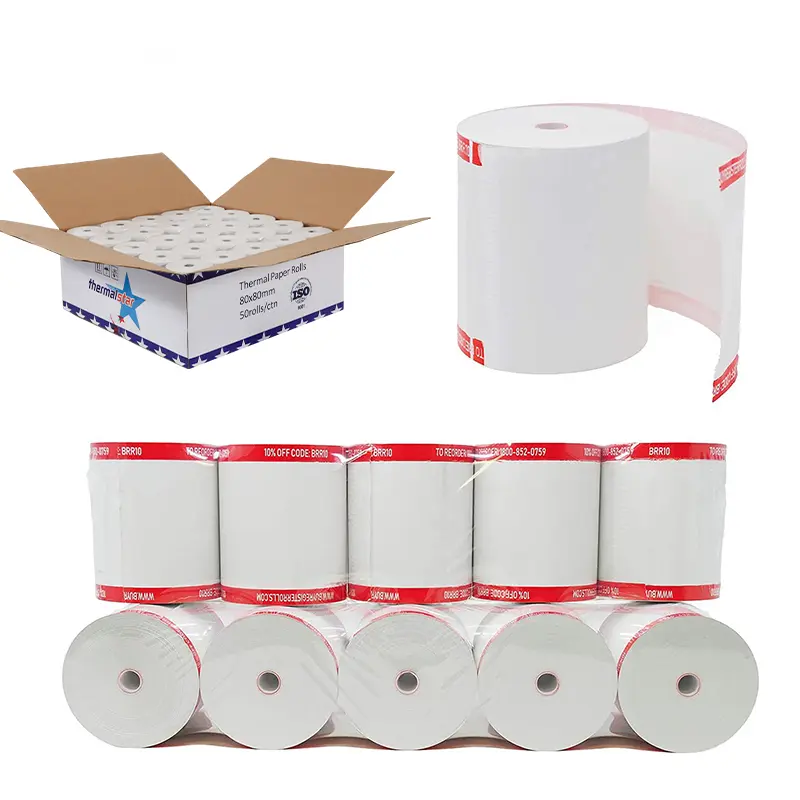 Thermal Paper Company Billing Pos Receipt Rolls 3 1 8