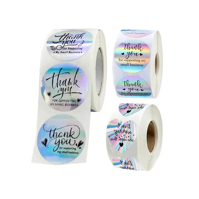 High Performance Red Wine Label -
 Factory price self adhesive sticker thank you packaging label sticker – Sailing
