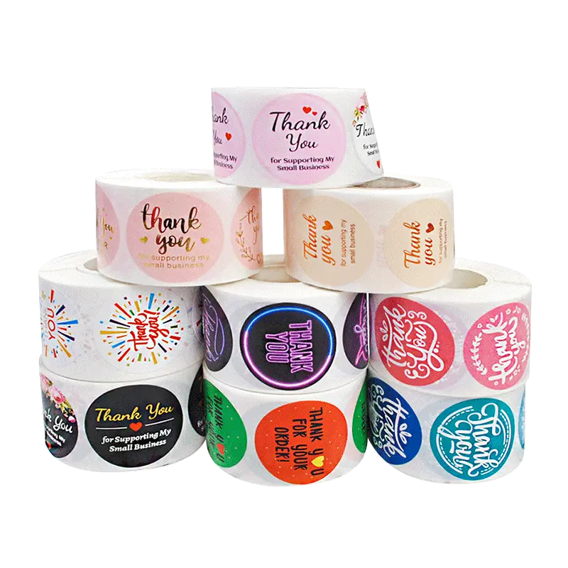 High Performance Red Wine Label -
 Factory price self adhesive sticker thank you packaging label sticker – Sailing