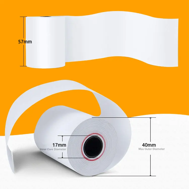 Premium 48g 55g 58g 65g 70g thermal paper till rolls