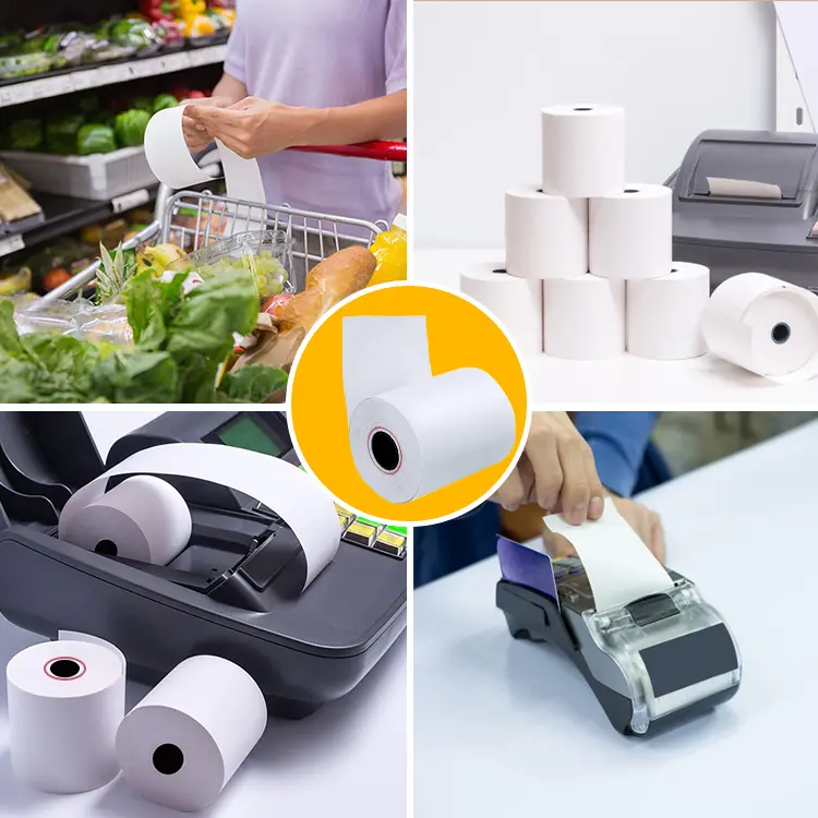 China Cheap price 80×80 Thermal Paper Roll -
 Thermal paper 80*80mm 57*50mm cashier receipt paper – Sailing