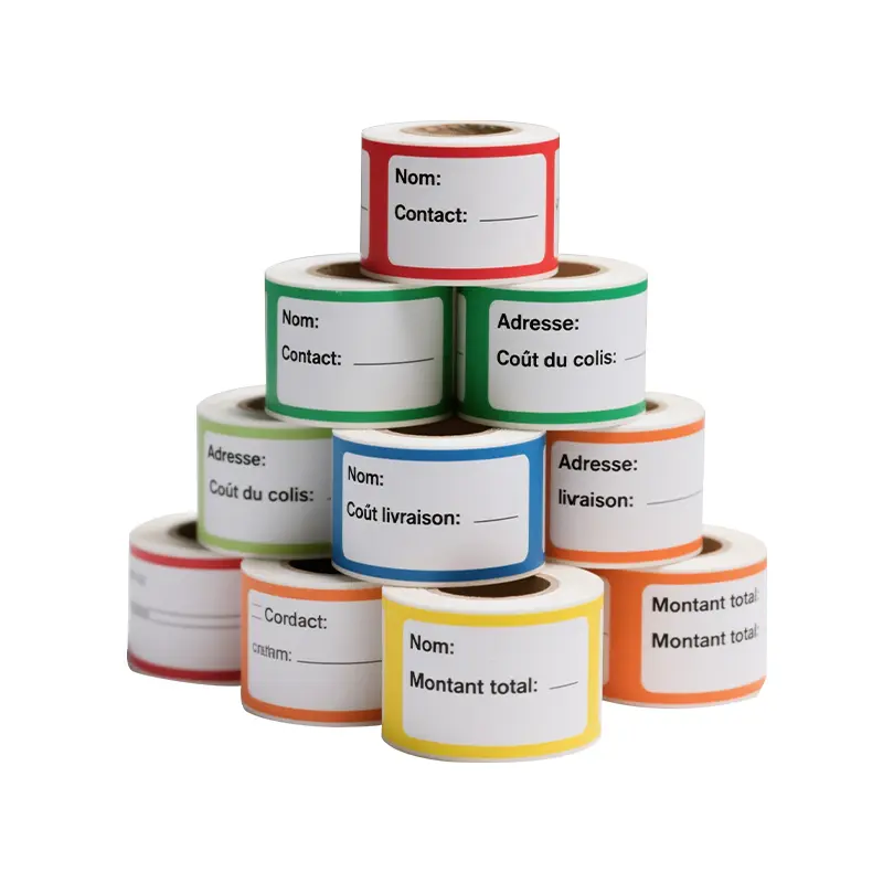 Thermal Print Labels 4X2 4X4 3X5 Direct Transfer Stock Blank Shipping Sticker