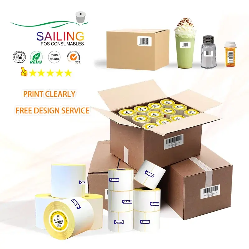 2 X 3 Thermal Labels Self Adhesive Blank Waterproof Paper Stickers