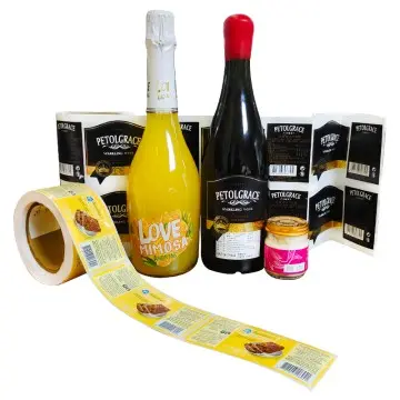 OEM Vinyl Waterproof Skincare Stamped Bottle Label Sticker