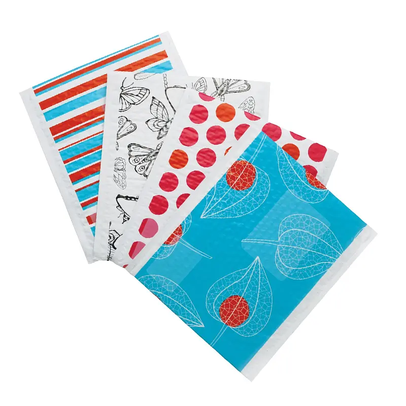 Custom color 6×10 8×12 inch shipping packaging envelope poly bubble mailer