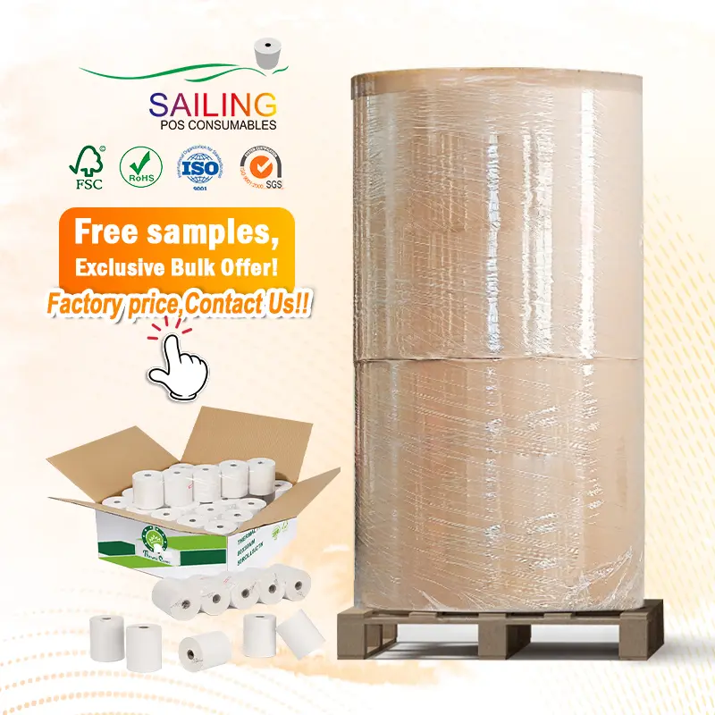 Jumbo Roll Thermal Paper 2 1 4 Wholesale Direct Barcode Rolls