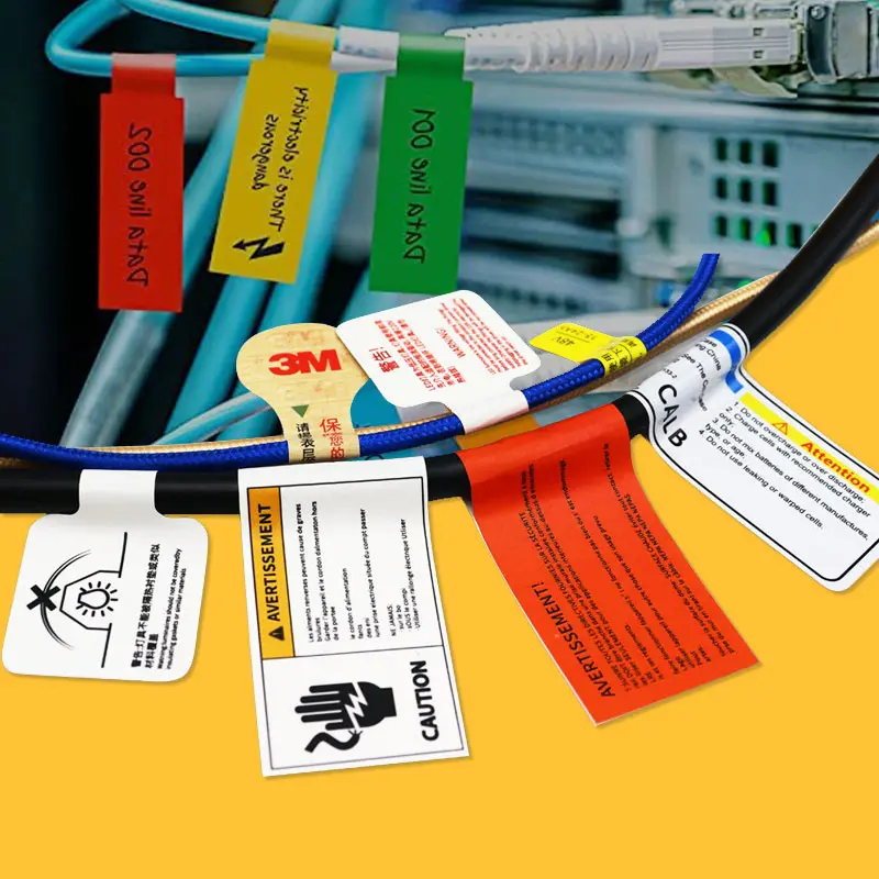 Custom Warning Labels Self Adhesive Electrical Hazard Fragile Stickers