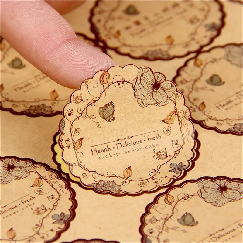 Reliable Supplier Bottle Label Stickers -
 custom logo waterproof thank you sticker roll packaging label – Sailing