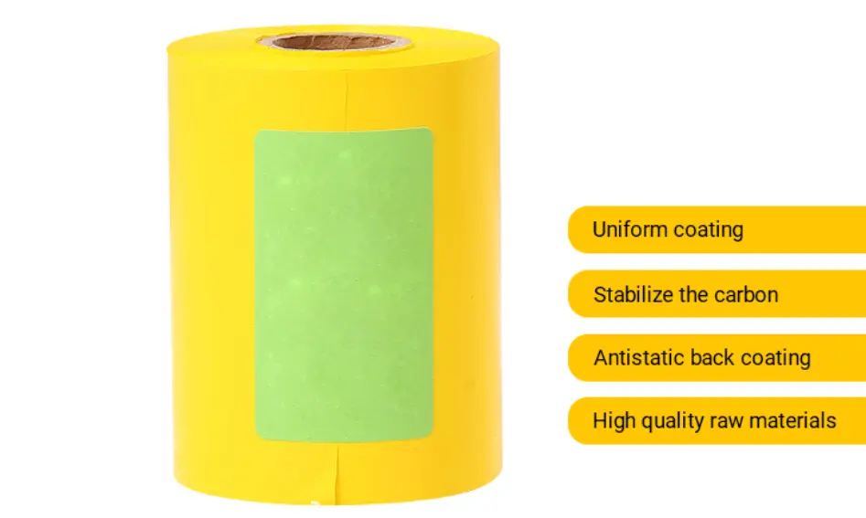Factory custom color 30 mm thermal transfer TTR ribbons (6)