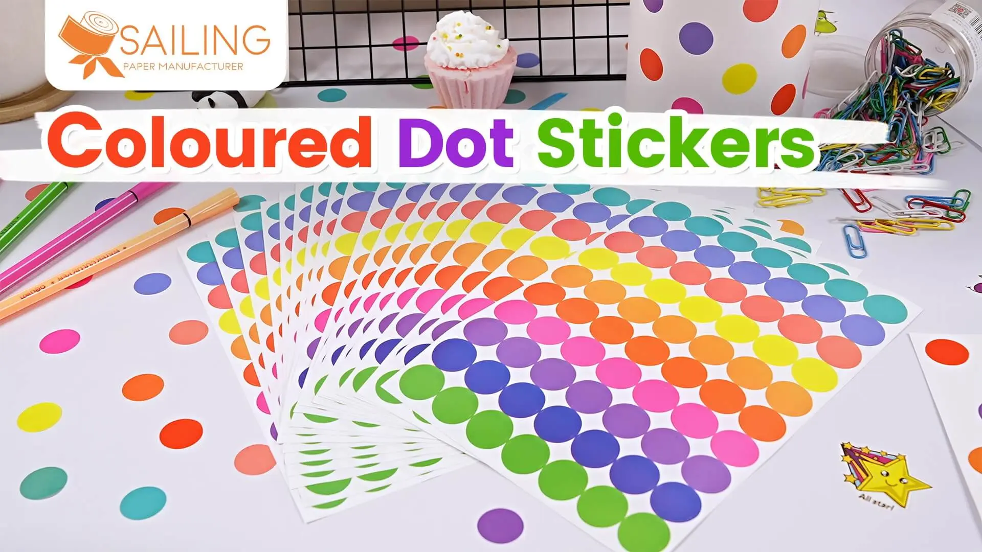 Coloured Dot Stickers Guide: Round Labels, Vinyl, Waterproof & Custom Options
