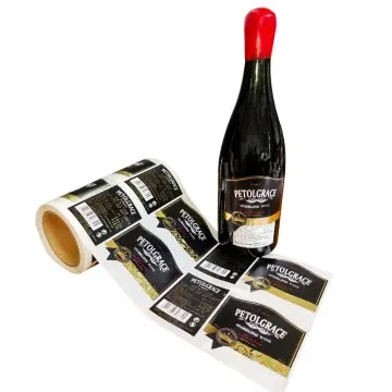 Hot sale cosmetic perfume wine sticker cough bottle label