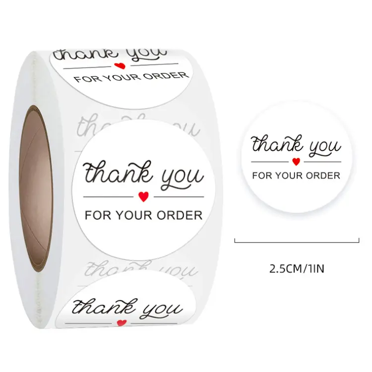High Performance Red Wine Label -
 Factory price self adhesive sticker thank you packaging label sticker – Sailing