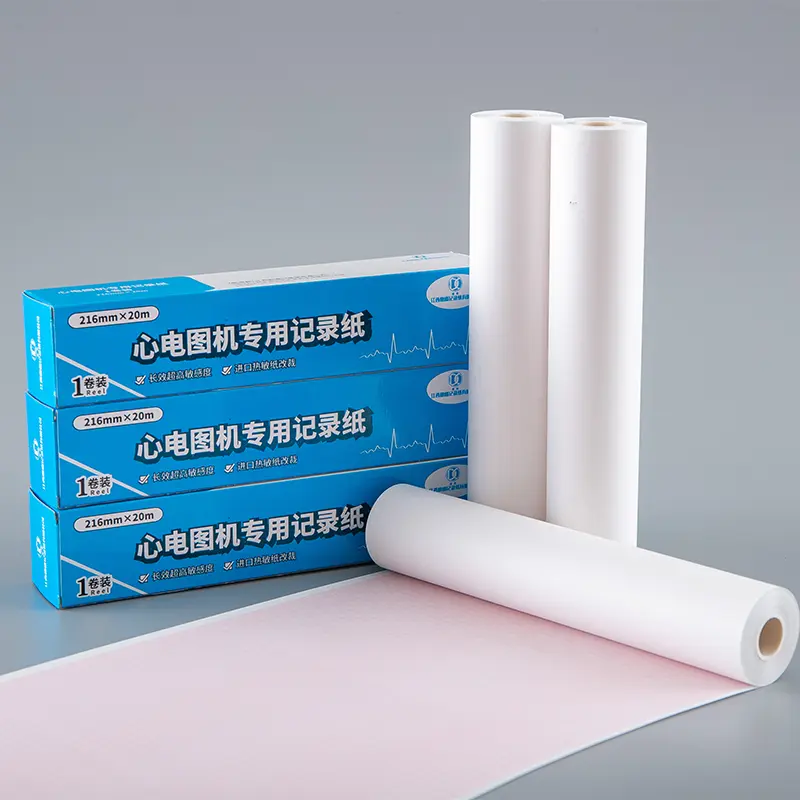 3 6 12 Channel 100mmx20m Medical Thermal Ecg Paper