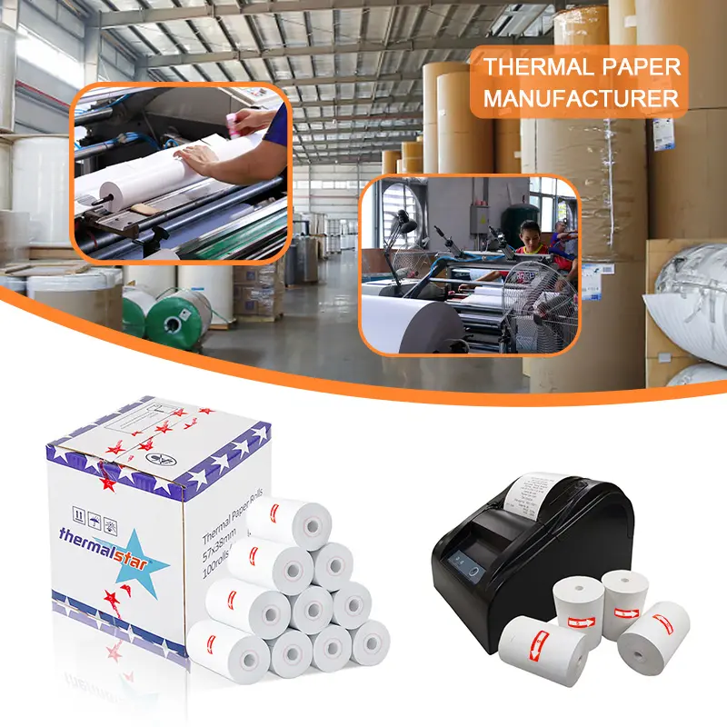 Pos Paper Roll Suppliers 58Mm Receipt For Cash Register