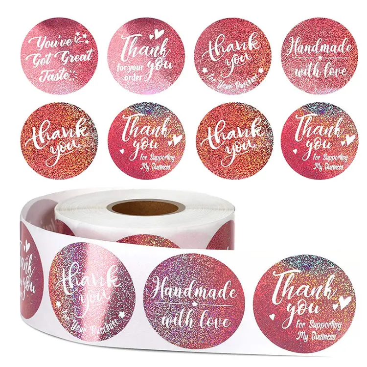 High Performance Red Wine Label -
 Factory price self adhesive sticker thank you packaging label sticker – Sailing