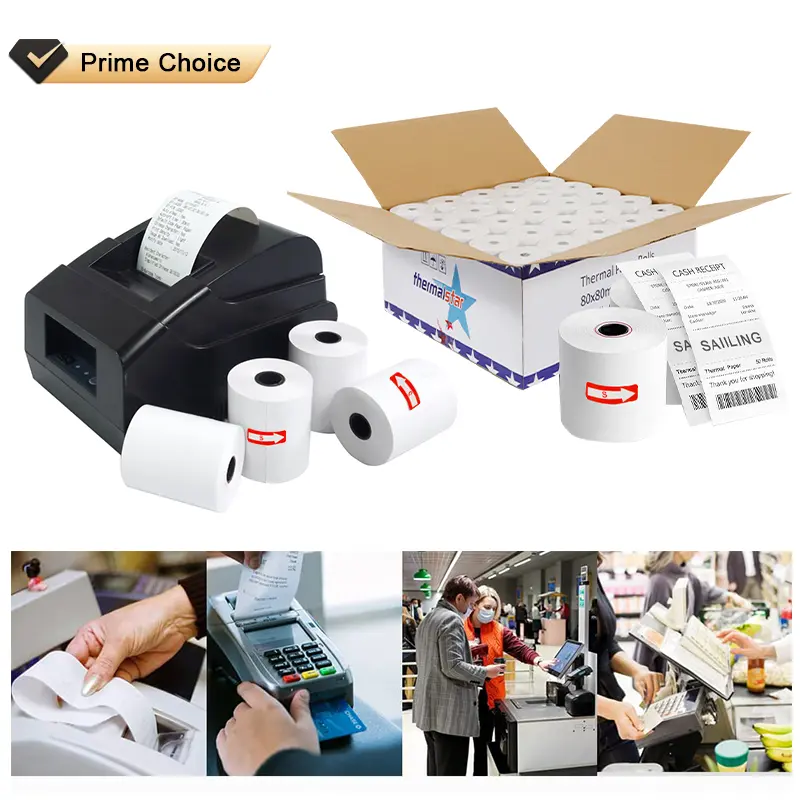 3 1 8 Thermal Paper Wholesale 58Mm 80Mm Cash Register Till Rolls