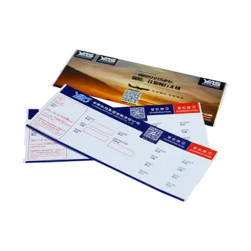 Factory price airline flight tickets thermal paper boarding pass
