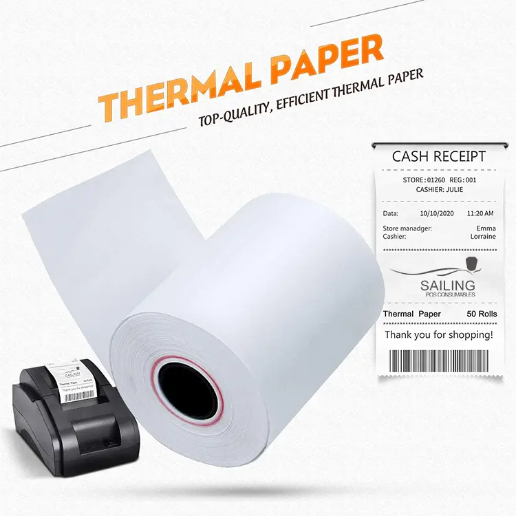2 1/4 x 50mm 38mm thermal paper cash register rolls