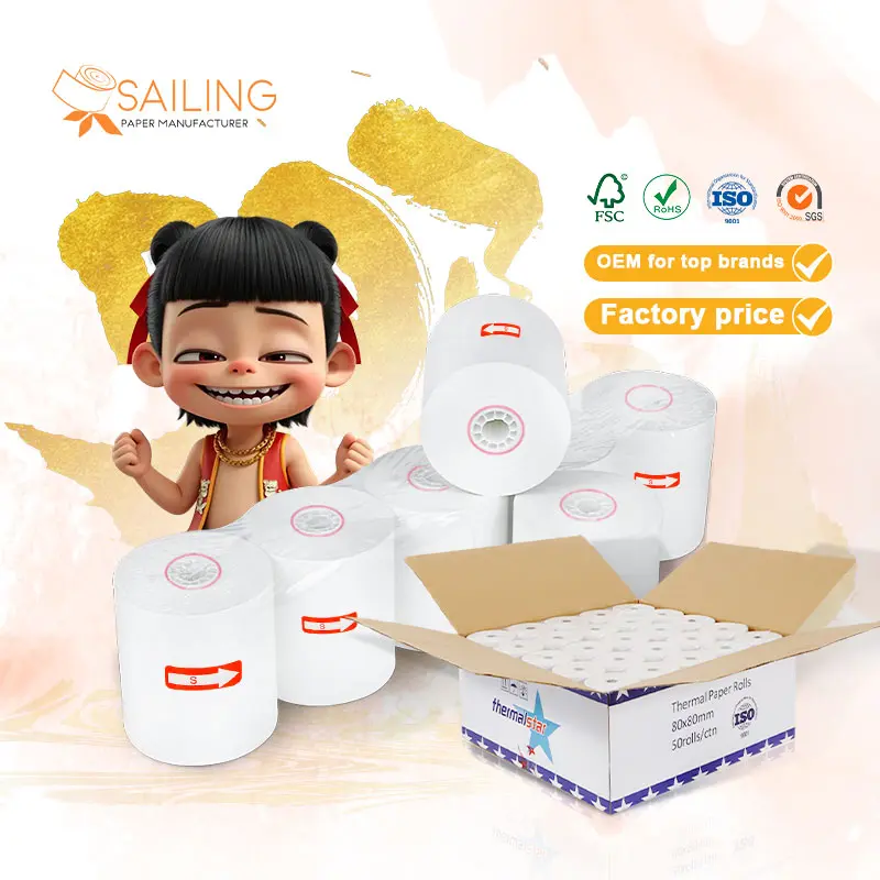 Colored Thermal Paper Rolls 3 1/8 X 230 8X11 58Mm X 40Mm