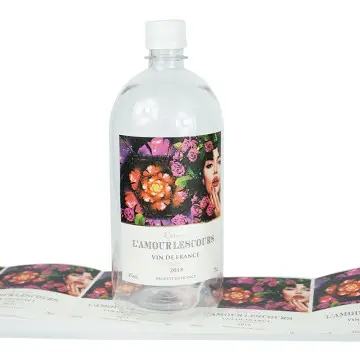 Good Quality Adhesive Waterproof Printing Clear Vinyl Sticker Bottle Label