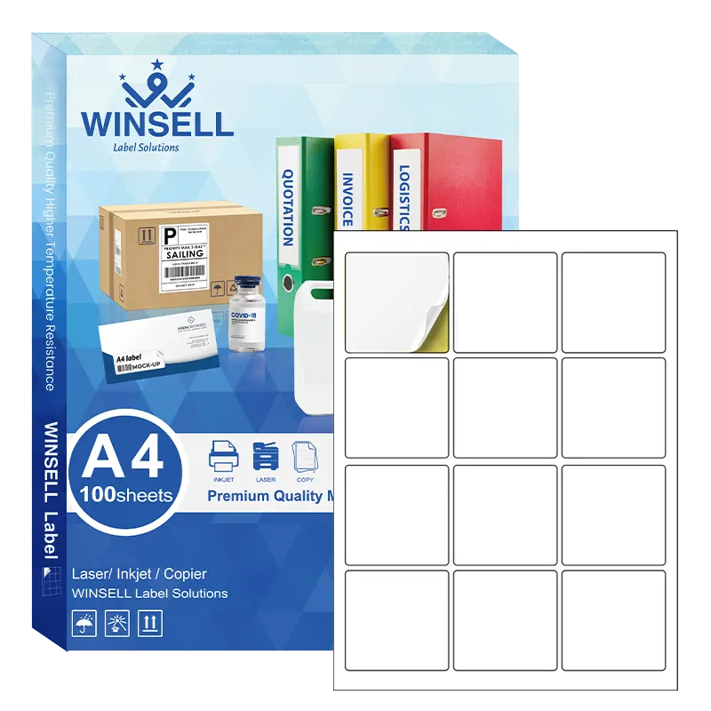 A4 Label Paper Supplier Integrated Multi Purpose Self Adhesive Stickers