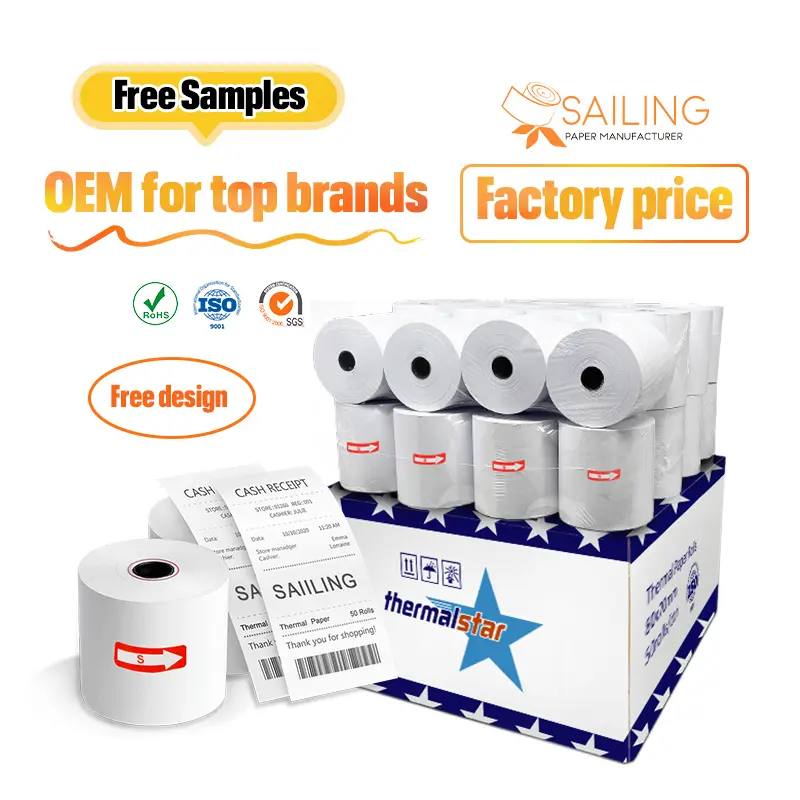 Colored Thermal Paper Rolls 3 1/8 X 230 8X11 58Mm X 40Mm