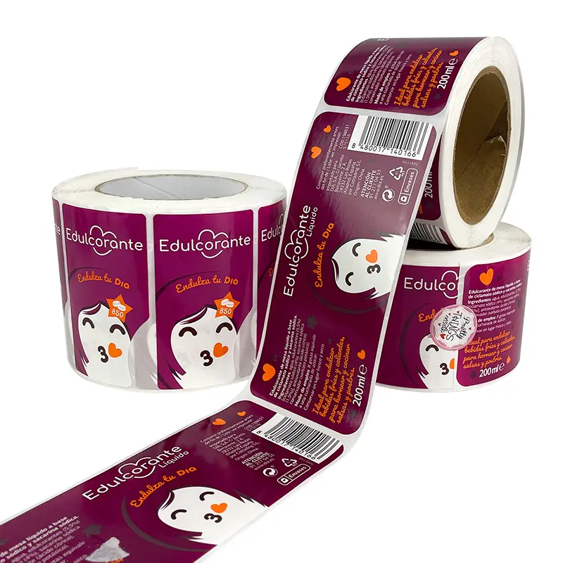 Reliable Supplier Thank You Seal Label Sticker -
 Custom adhesive waterproof sticker roll printing bottle label – Sailing