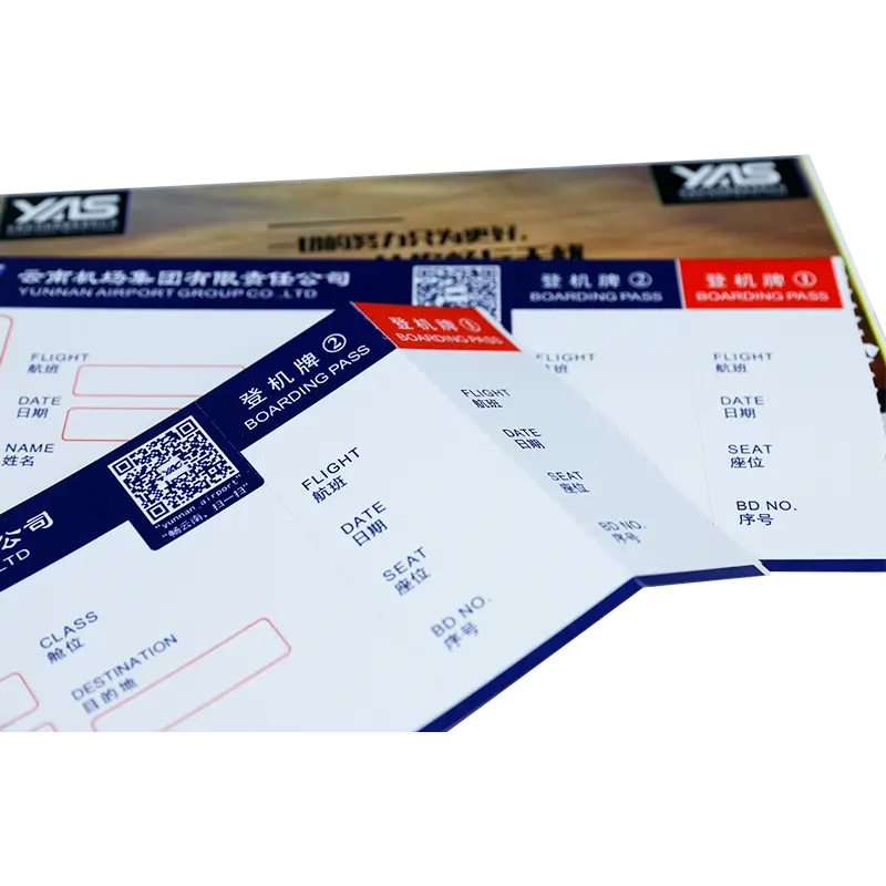 Rapid Delivery for 57 X 40 Thermal Paper Roll -
 Custom Printing Thermal Paper Full Color Boarding Pass Ticket – Sailing