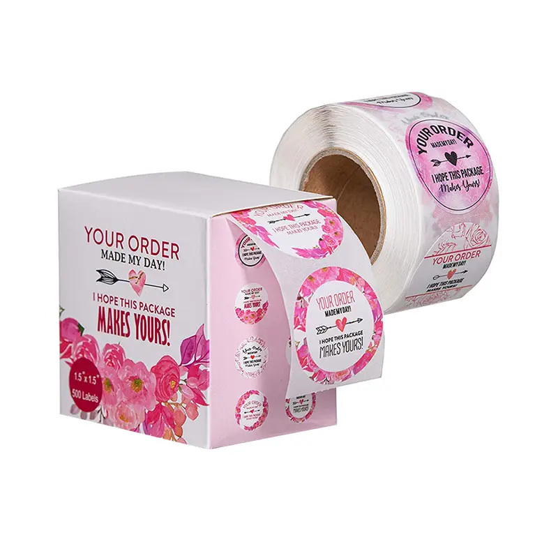 High Performance Red Wine Label -
 Factory price self adhesive sticker thank you packaging label sticker – Sailing