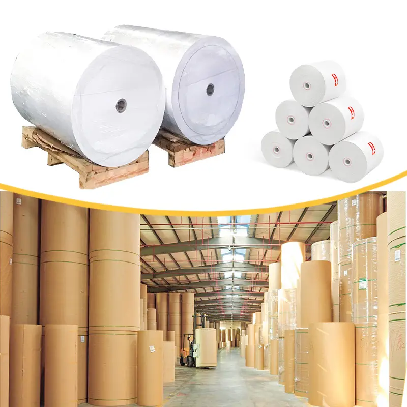 Thermal Paper Jumbo Roll Wholesale 405mm 640mm 880mm width till roll