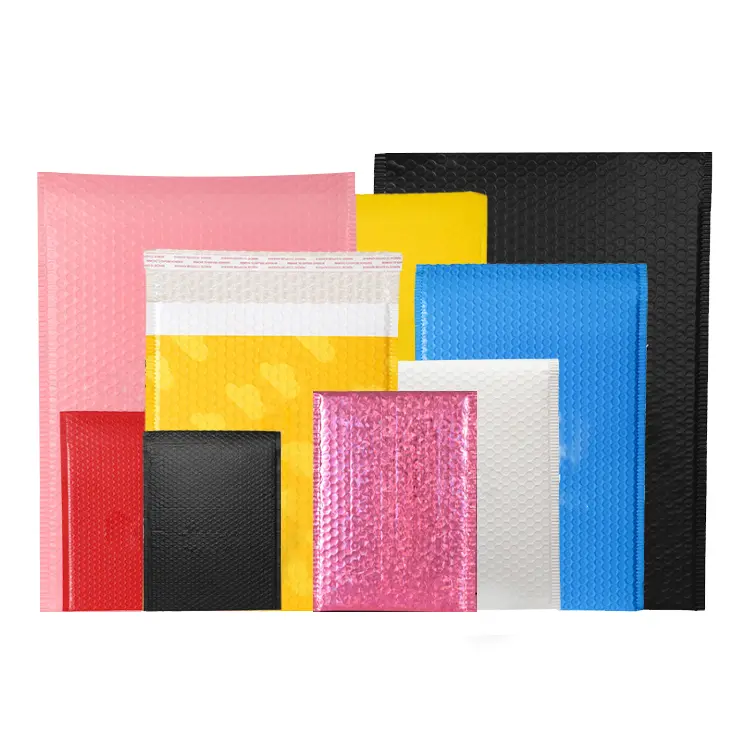 OEM 4×8 6×10 inch biodegradable poly shipping envelopes bubble mailers