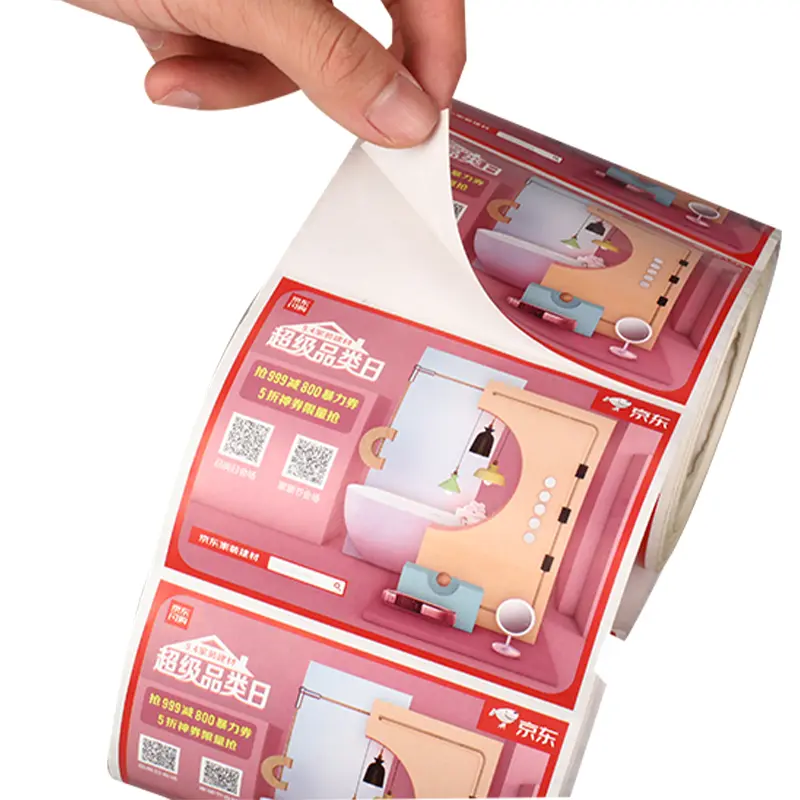 Packaging Sticker Electric Packing Seal Warranty Label Roll