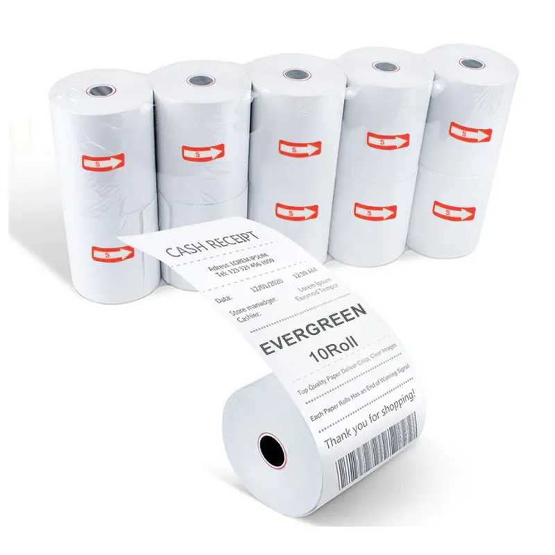 Thermal Recording Paper Custom Printing Credit Card Square Rolls