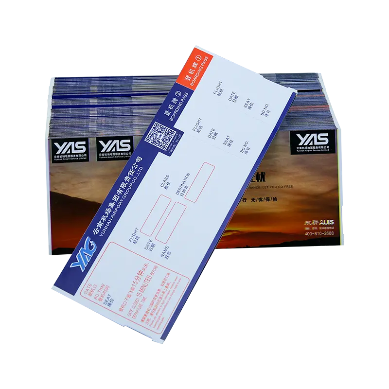 Short Lead Time for Thermal Paper 100 Mm X 150 Mm 300 -
 High quality airline thermal paper boarding pass flight tickets – Sailing