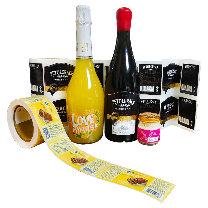 OEM Vinyl Waterproof Skincare Stamped Bottle Label Sticker Featured Image