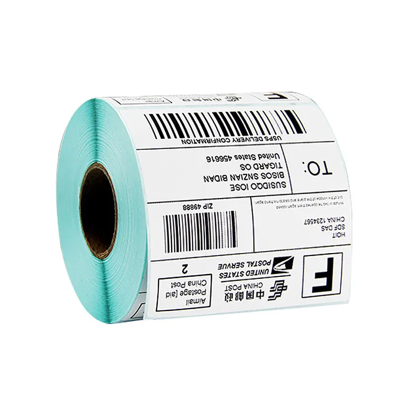 A6 thermal label 100x150mm direct white shipping thermal label sticker