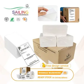 Custom 100mmx150mm 4x6 Shipping Barcode Thermal Labels Roll