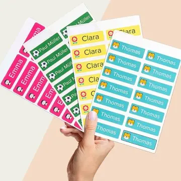 Name Tag Labels Custom School Kids Waterproof Stickers