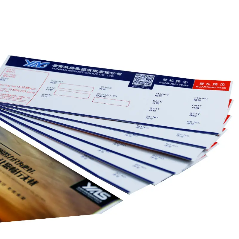 Custom Boarding Pass Security Printable Clear Flight Tickets At Airport